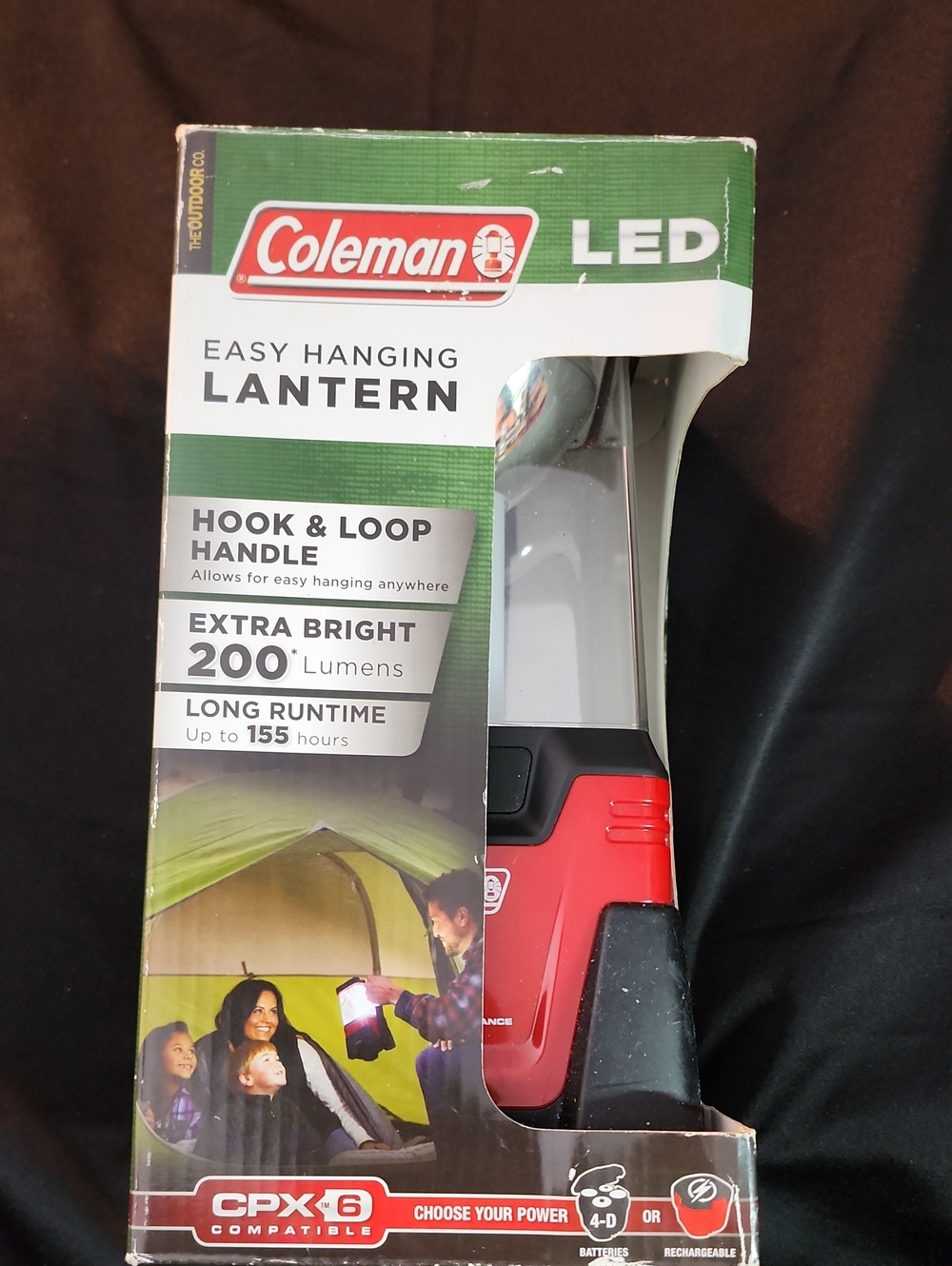 Coleman LED Hanging Lantern - Red and Black